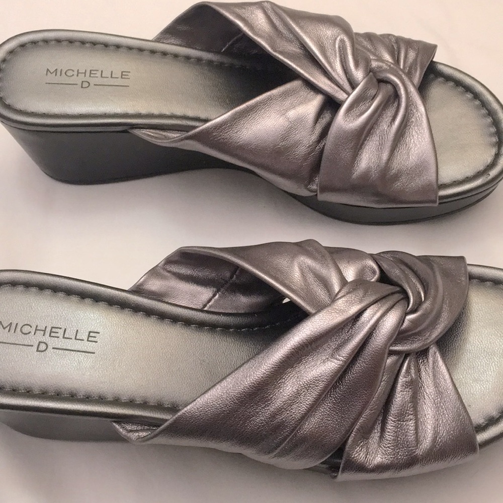 Michelle D wedge sandals, size 8